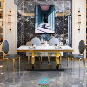 โต๊ะอาหารหินอ่อน Dining Table รุ่น Nobel