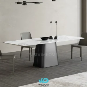HOT! โต๊ะอาหารหินอ่อน Dining Table รุ่น Trapezoid