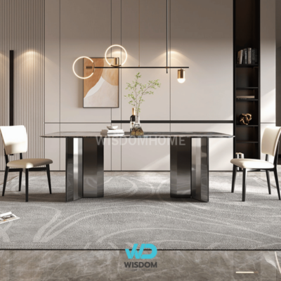 Hot!! โต๊ะอาหารหินอ่อน Dining Table รุ่น Starial