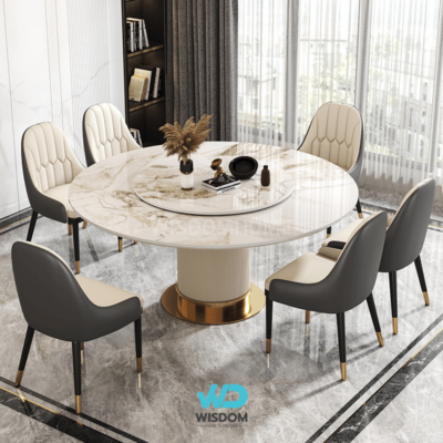 Recommend!! โต๊ะอาหารกลมหินอ่อน Dining Table รุ่น Doric