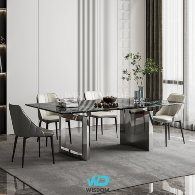 Nice!! โต๊ะอาหารหินอ่อน Dining Table รุ่น Spazio