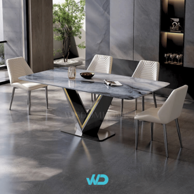 Nice!! โต๊ะอาหารหินอ่อน Dining Table รุ่น Vegas