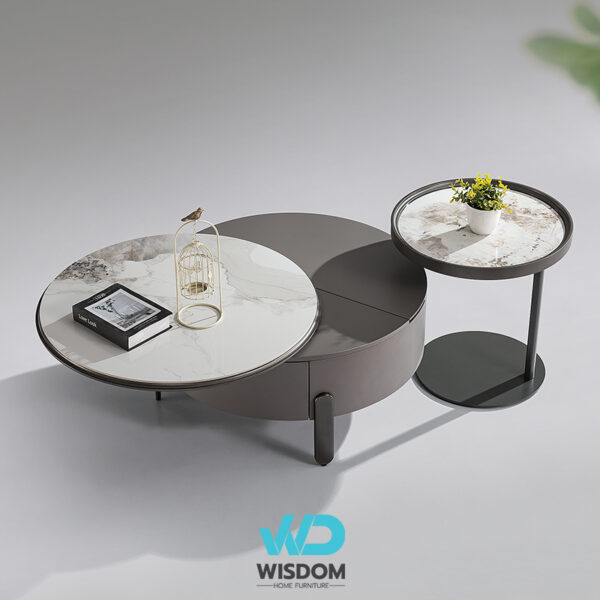 โต๊ะกลาง โต๊ะรับแขก โต๊ะกลางโซฟา โต๊ะกลางหินอ่อน รุ่นWisdom-coffeetable-049 - Topวัสดุหินอ่อนสังเคราะห์