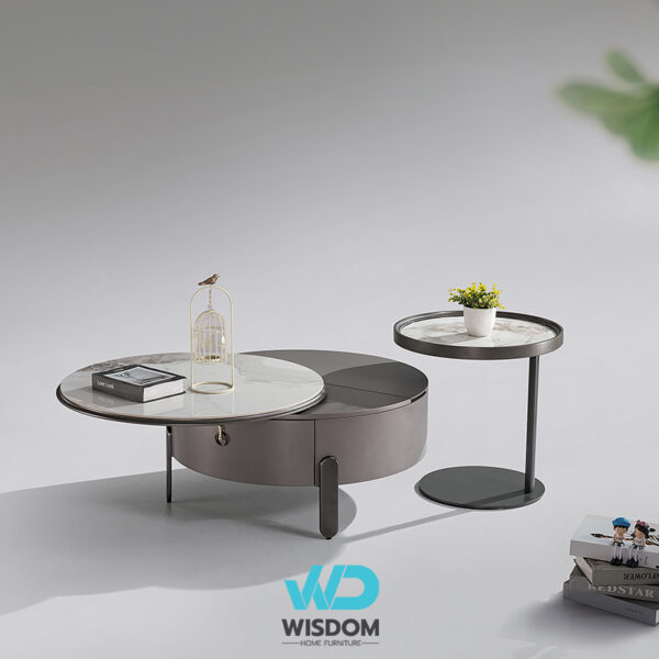 โต๊ะกลาง โต๊ะรับแขก โต๊ะกลางโซฟา โต๊ะกลางหินอ่อน รุ่นWisdom-coffeetable-049 - Topวัสดุหินอ่อนสังเคราะห์