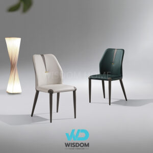 Wisdom Home เก้าอี้ทานอาหาร เก้าอี้นั่งทานข้าว Dining Chair โครงขาเหล็ก ดีไซน์พรี่เมี่ยม นั่งสบาย