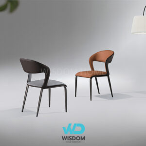 Wisdom Home เก้าอี้ทานอาหาร เก้าอี้นั่งทานข้าว Dining Chair โครงขาเหล็กเงา เบาะนุ่มหนัง นั่งสบาย เก้าอี้ทานอาหารหุ้มด้วยหนัง PU เลือกสีหนังได้ โครงขาไม้จริง ดีไซน์สวย เเข็งเเรง  เหมาะกับสไตล์ Luxury โครงขาโลหะ แข็งแรงรับน้ำหนักได้ดี ใช้ได้ทั้งในบ้าน ร้านอาหาร ร้านคาเฟ่ รวมผลงานชุดโต๊ะอาหาร ดีไซน์โดดเด่น หลากสไตล์ ที่ Wisdom Home Furniture ช่างฝีมือประสบการณ์ผลิตกว่า15ปี ขั้นตอนการผลิตได้มาตรฐาน