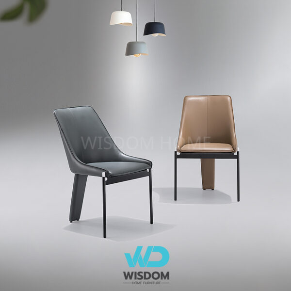 Wisdom Home เก้าอี้ทานอาหาร เก้าอี้นั่งทานข้าว Dining Chair โครงขาmodern เรียบหรูหรา