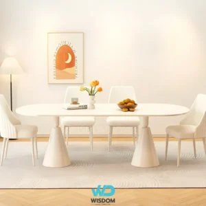 โต๊ะอาหารหินอ่อน Dining Table รุ่น Creamy