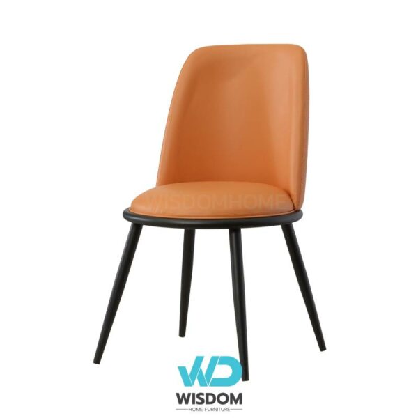 Wisdom Home เก้าอี้ทานอาหาร เก้าอี้นั่งทานข้าว Dining Chair เบาะหนังหนานุ่ม นั่งสบาย เก้าอี้ทานอาหารหุ้มด้วยหนัง PU เลือกสีหนังได้