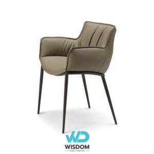 Wisdom Home เก้าอี้ทานอาหาร เก้าอี้นั่งทานข้าว Dining Chair เบาะหนังหนานุ่ม นั่งสบาย