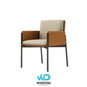 Wisdom Home เก้าอี้ทานอาหาร เก้าอี้นั่งทานข้าว Dining Chair เบาะหนังหนานุ่ม นั่งสบาย โครงขาเหล็ก