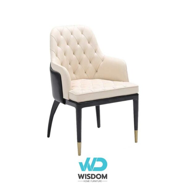 Wisdom Home เก้าอี้ทานอาหาร เก้าอี้นั่งทานข้าว Dining Chair เบาะหนังหนานุ่ม นั่งสบาย โครงขาไม้