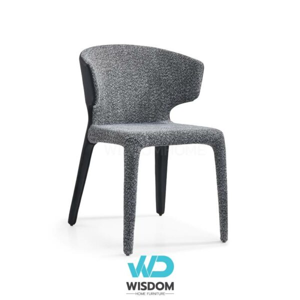 Wisdom Home เก้าอี้ทานอาหาร เก้าอี้นั่งทานข้าว Dining Chair เบาะหนังหนานุ่ม นั่งสบาย โครงขาเหล็ก