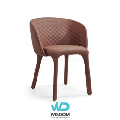 Wisdom Home เก้าอี้ทานอาหาร เก้าอี้นั่งทานข้าว Dining Chair เบาะหนังหนานุ่ม นั่งสบาย โครงขาเหล็ก