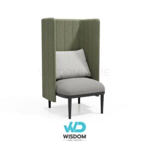 โซฟาเดี่ยว1ที่นั่งทรงสูง โครงขาไม้จริง Wisdomhome เปลี่ยนสีได้