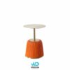 Wisdomhome Side table โต๊ะข้างท็อปสแตนเลส โครงขาหุ้มหนัง ขอบสแตนเลส พรี่เมี่ยม ราคาพิเศษ