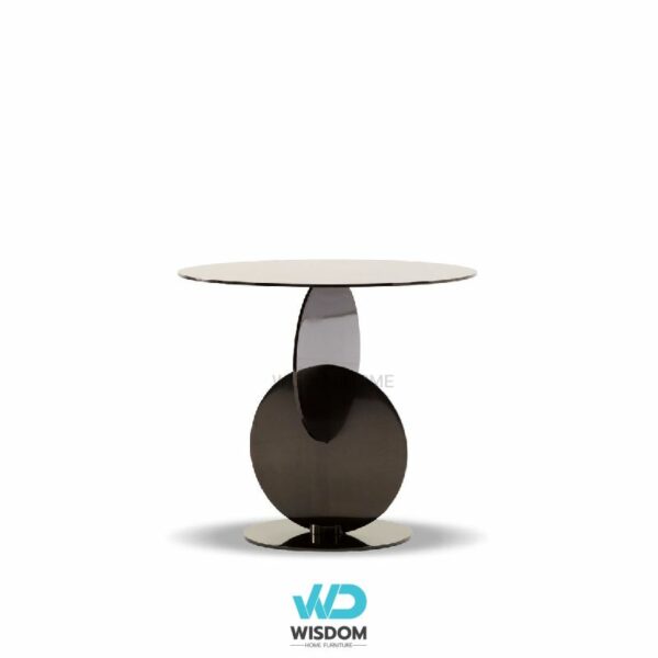 Wisdomhome Side table โต๊ะข้างท็อปกระจก โครงขาสแตนเลสทอง พรี่เมี่ยม ราคาพิเศษ